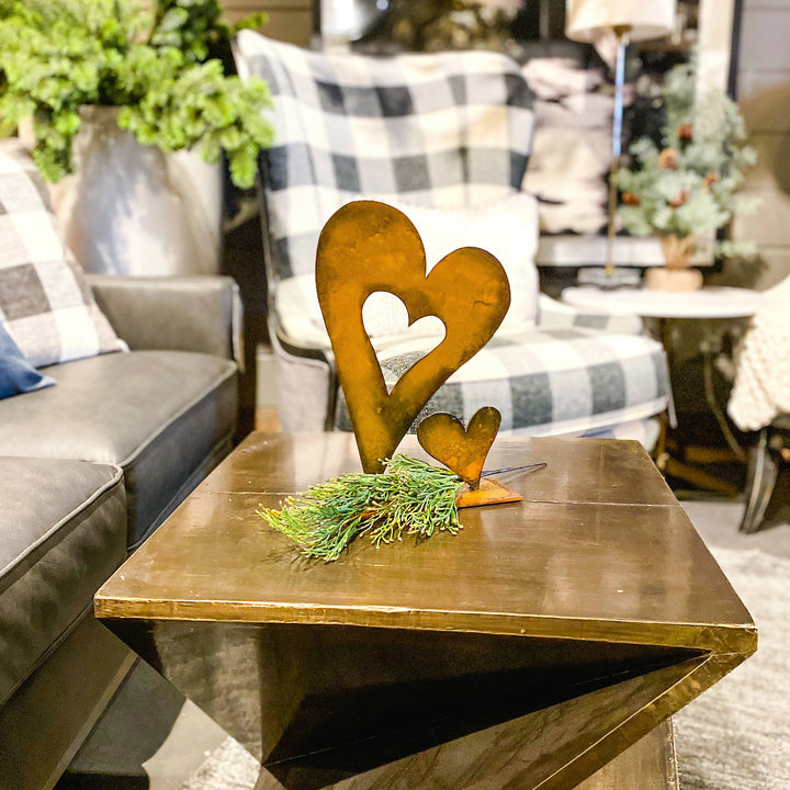 Baby Heart Tabletop Metal Art