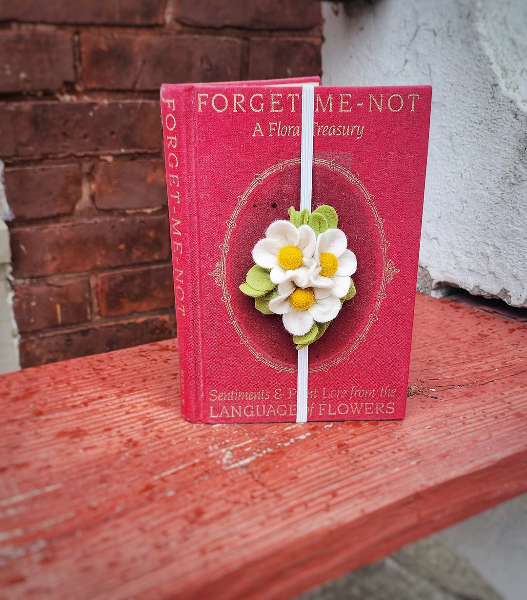 Felt Bookmark - Poppies