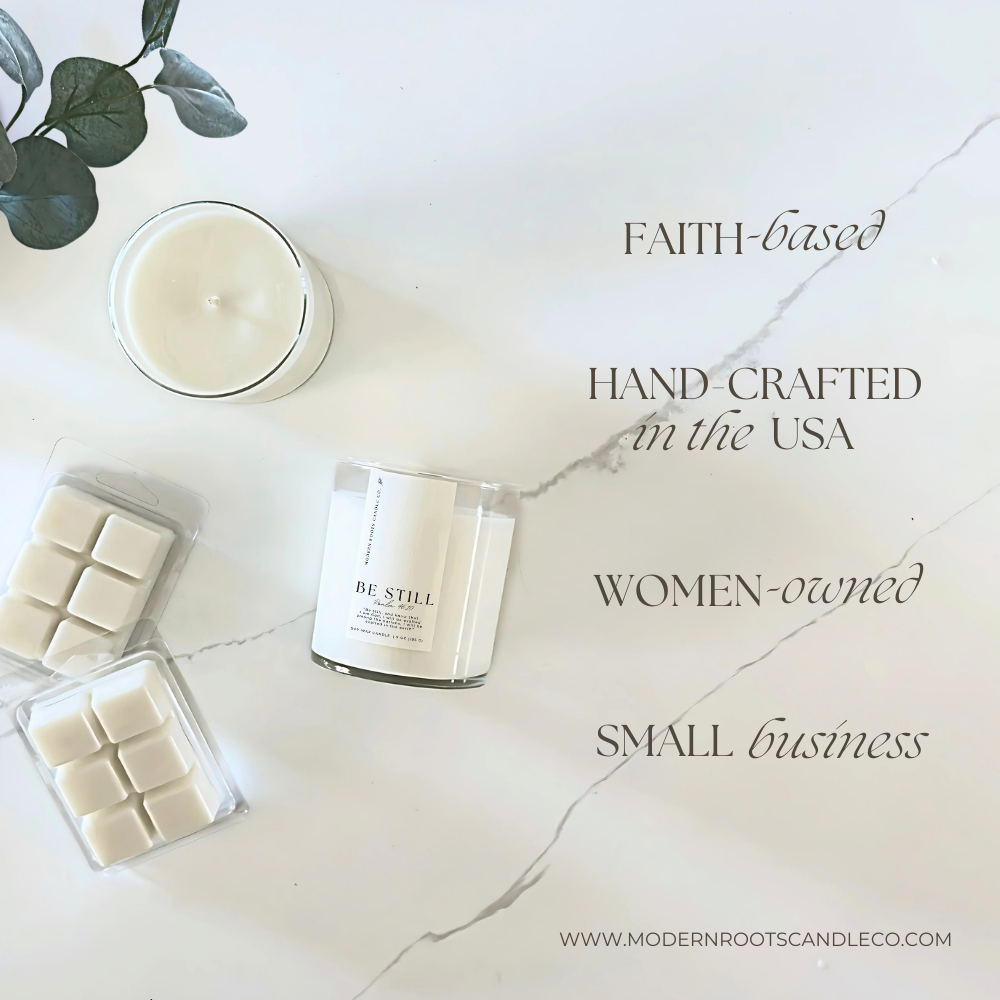 Be Still | Lavender & Sage | 9 oz. Clear Jar Soy Candle