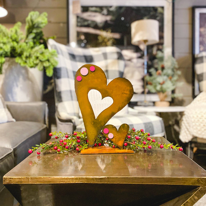 Baby Heart Tabletop Metal Art