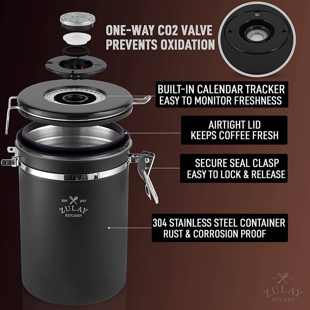 21oz Coffee Canister For Ground Coffee