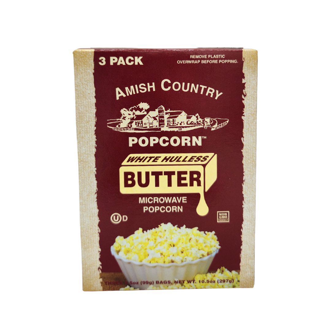 3pk Microwave Buttery White Popcorn