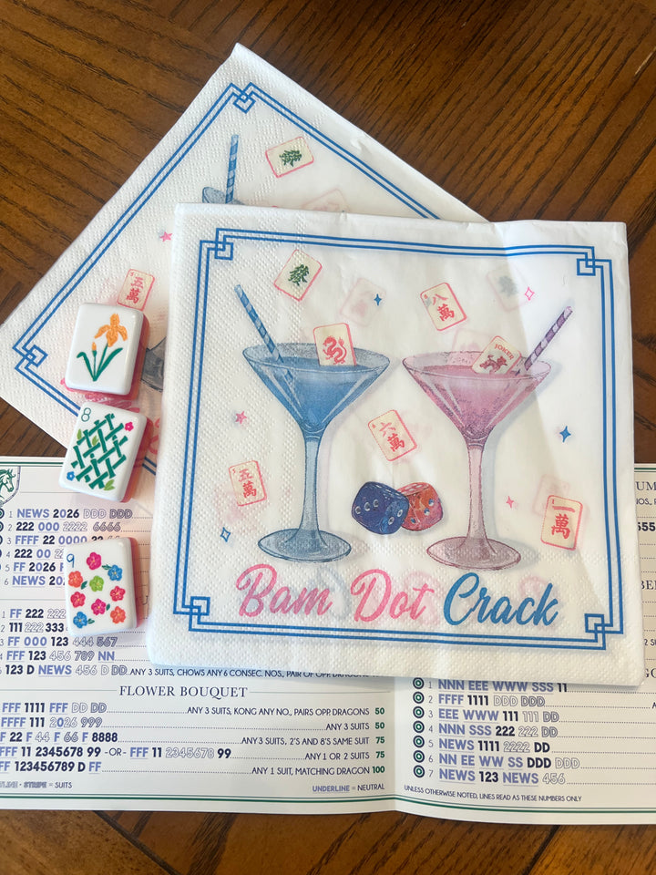 Mahjong Cocktail/Luncheon Napkin