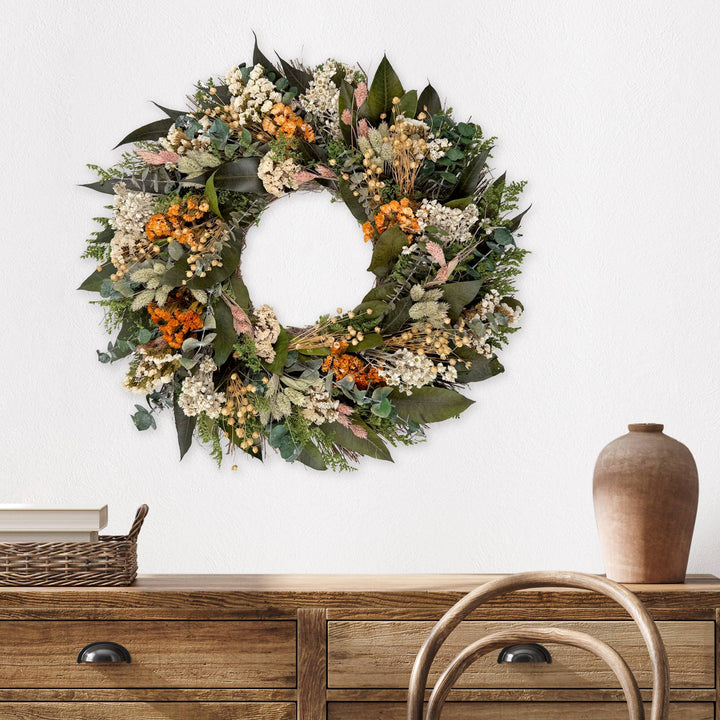 Summer / Fall Dried Flower Wreath