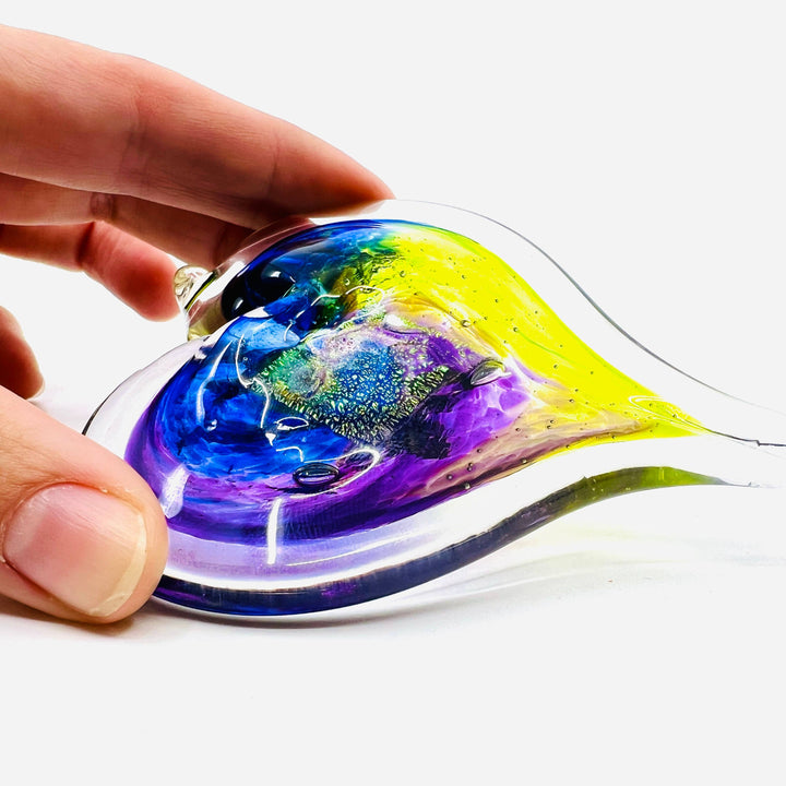 Small Handblown Glass Heart Handblown