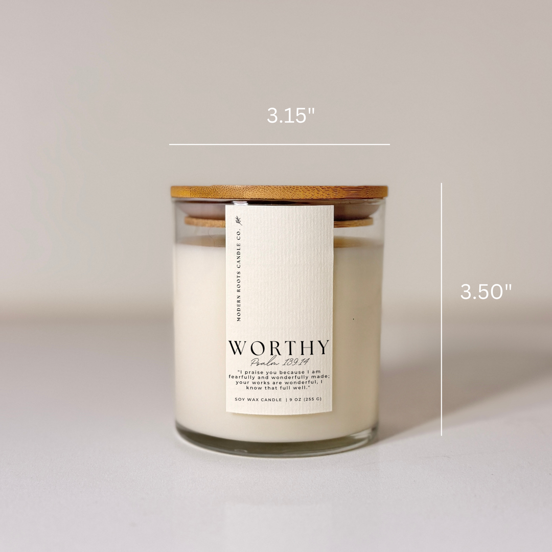 Worthy | Volcanic Island | 9 oz. Clear Jar Soy Candle