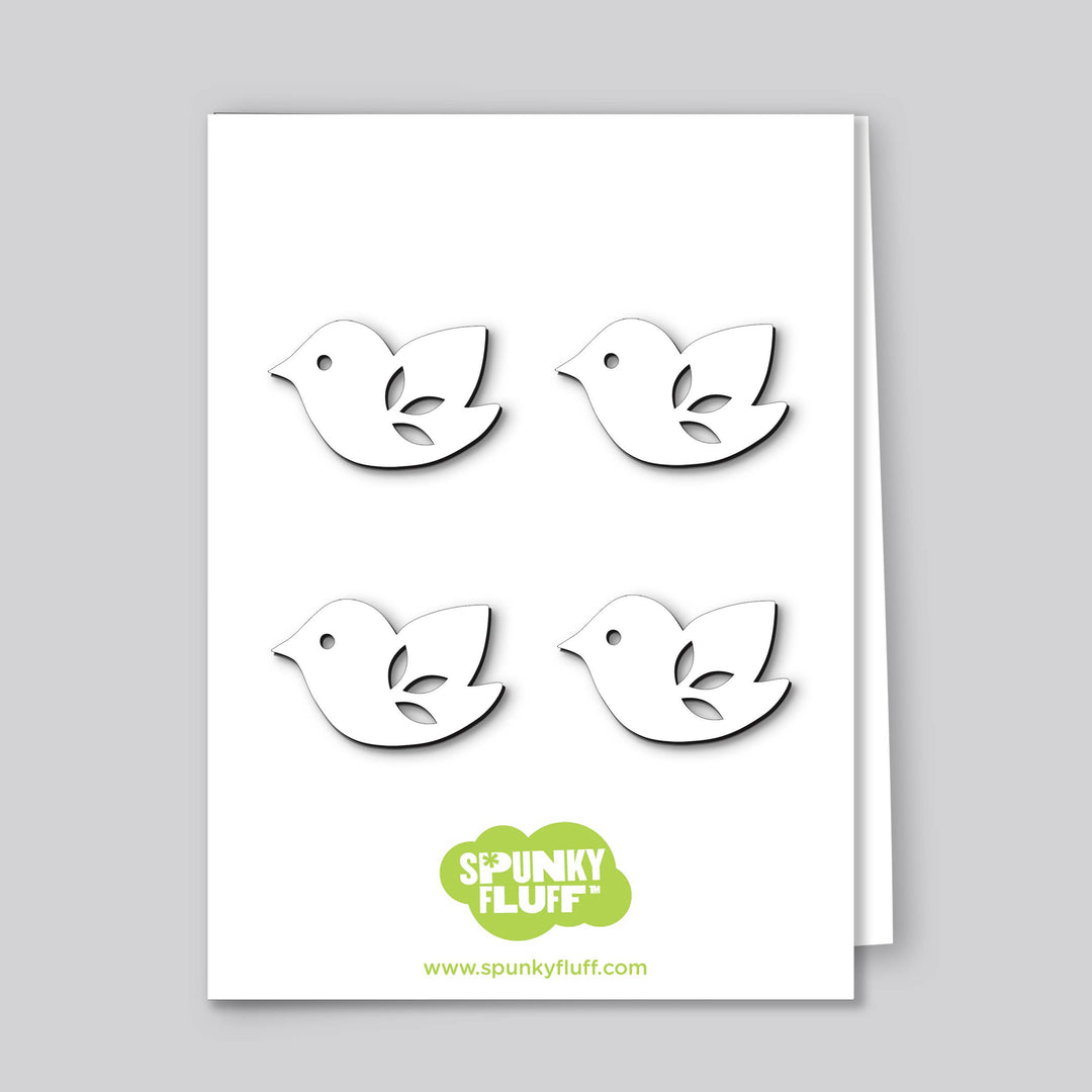 Mini Bird Magnets, Dove and Cardinal