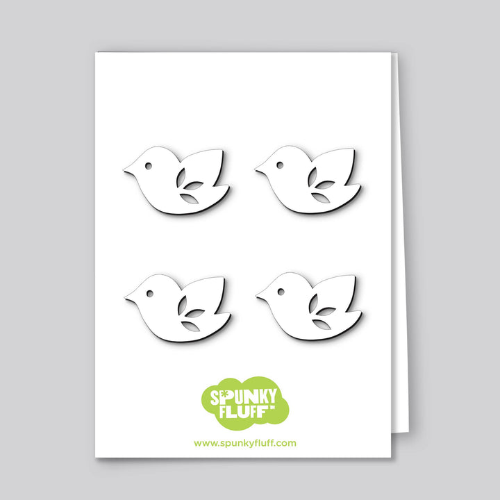 Mini Bird Magnets, Dove and Cardinal
