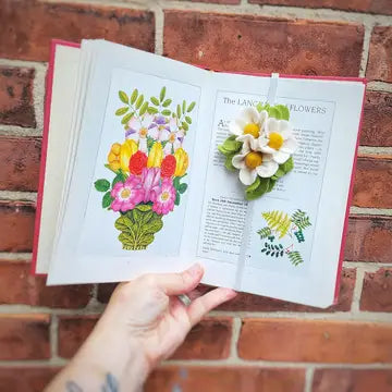 Felt Bookmark - Poppies