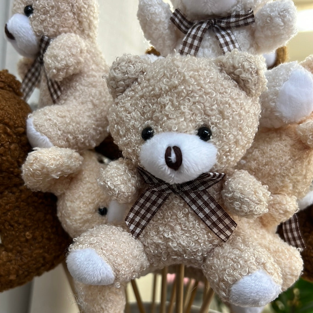 Teddy Bear Flower Pick