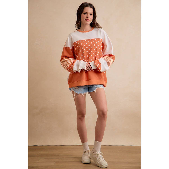 **Preorder** PLAYFUL POLKA DOT AND STRIP MIX AND MATCH TOP