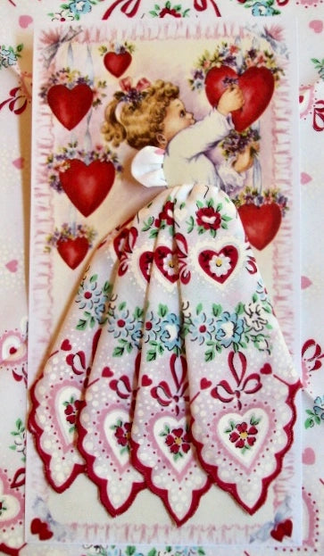 Valentine Hanky Greeting Card