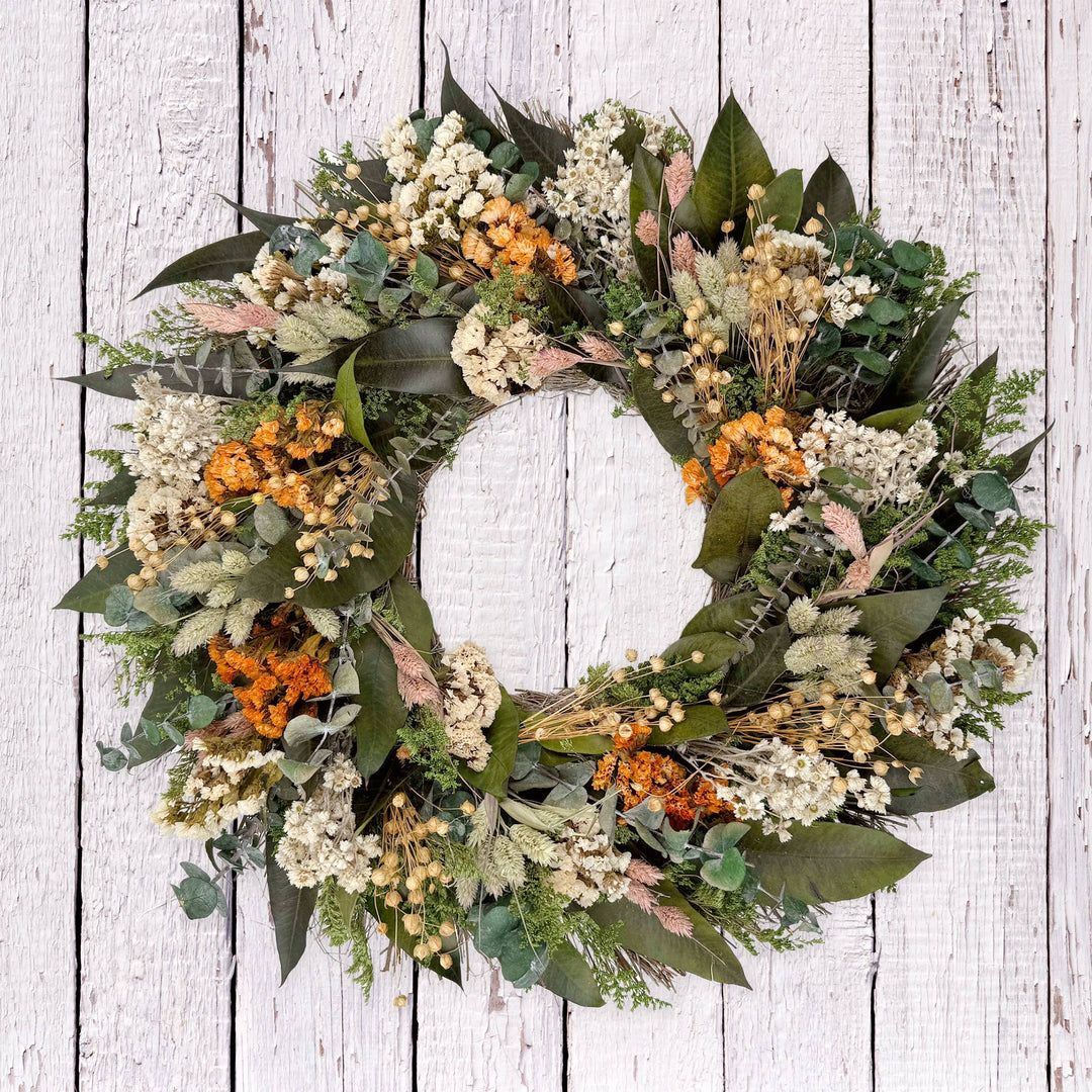 Summer / Fall Dried Flower Wreath
