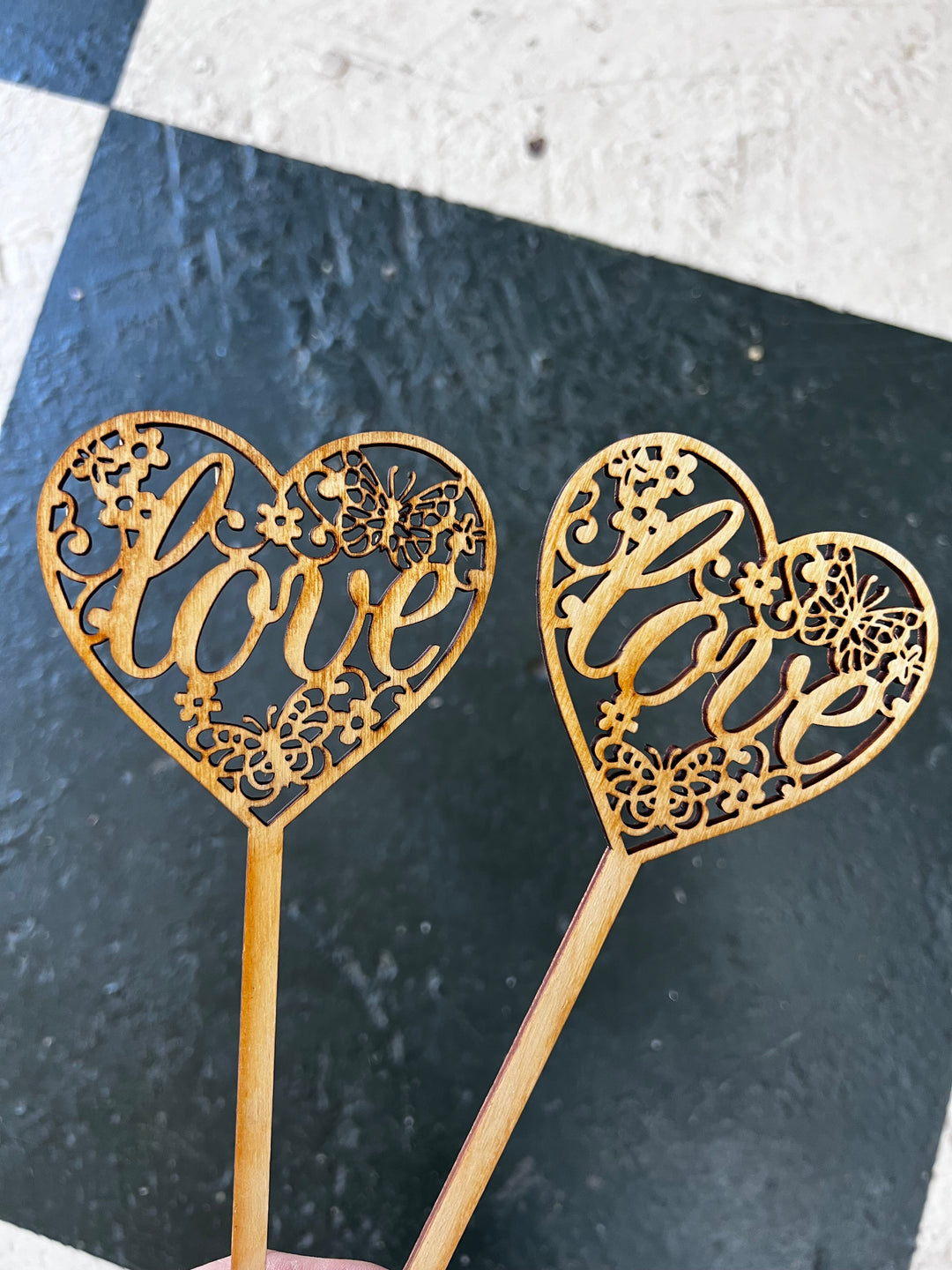 Wooden Flower Pick