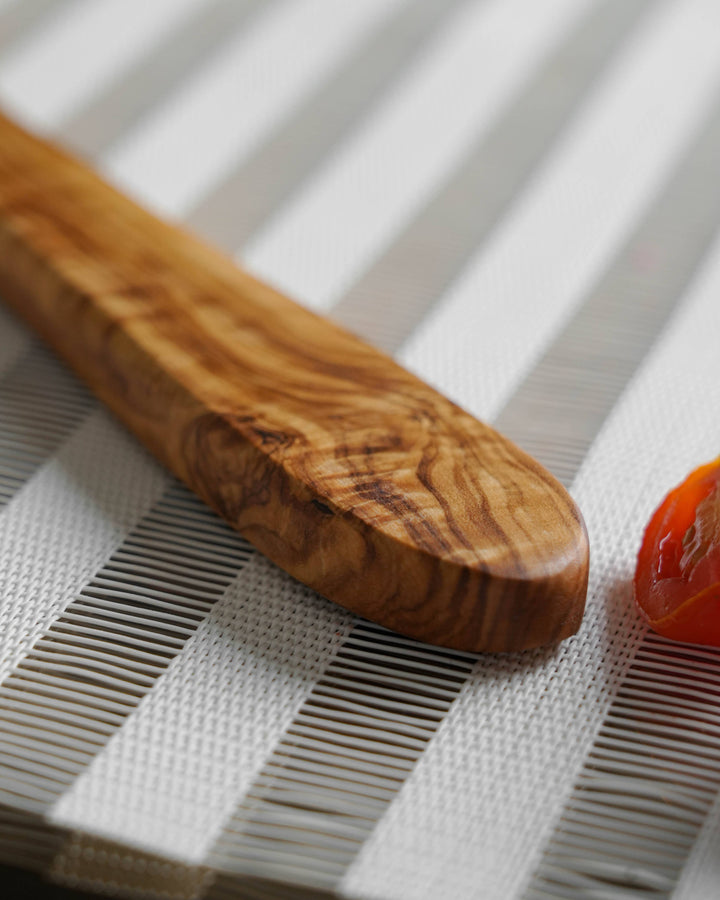 Handmade Olive Wood Corner Spatula