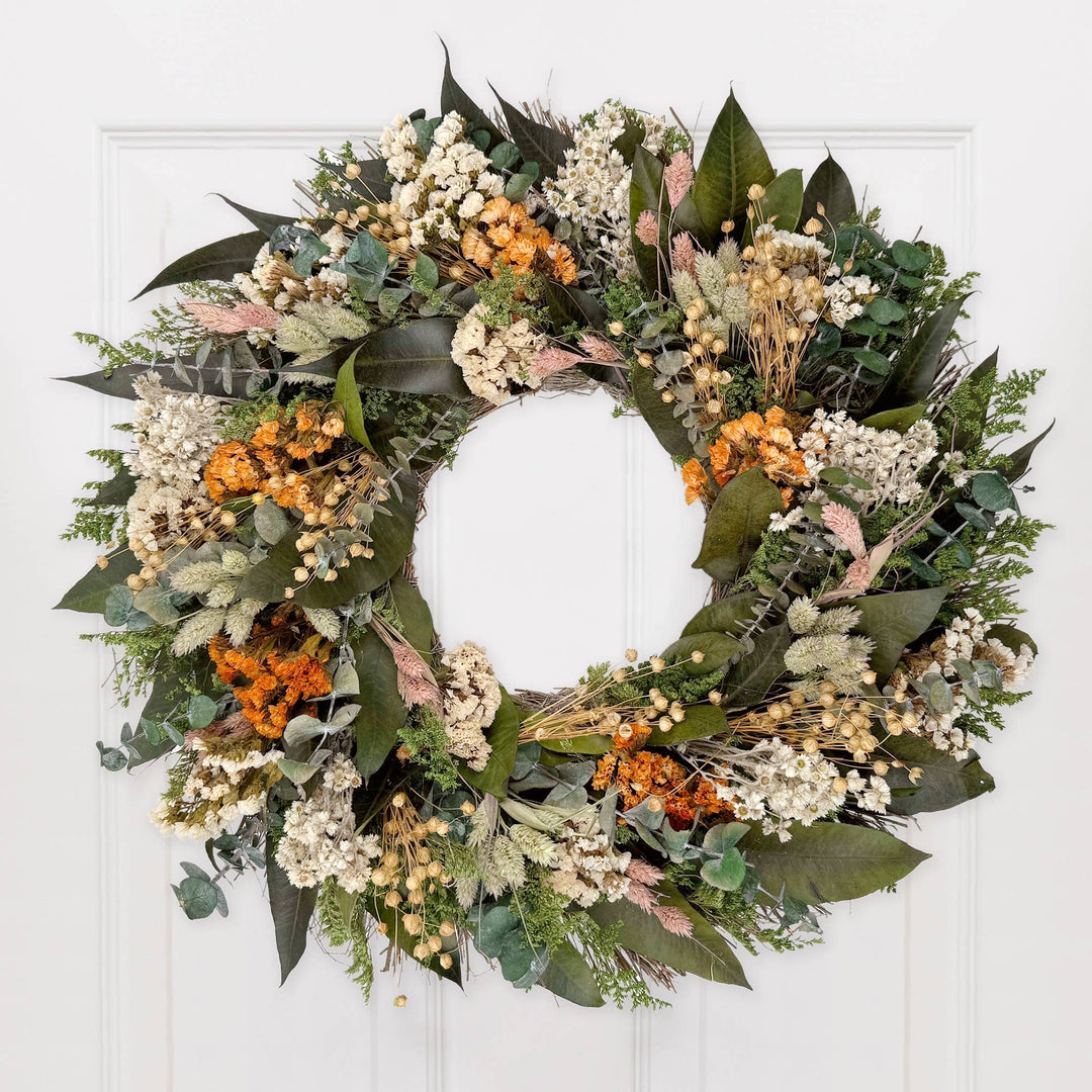 Summer / Fall Dried Flower Wreath