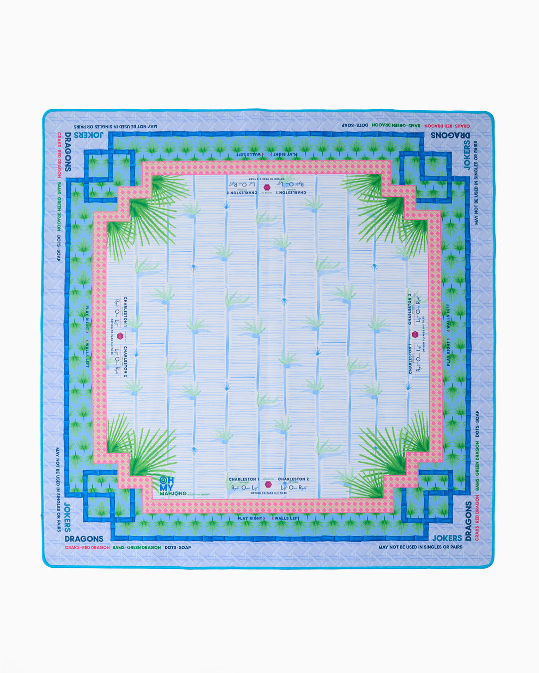 Palm Paradise Mah Jong Mat - Oh My Mahjong