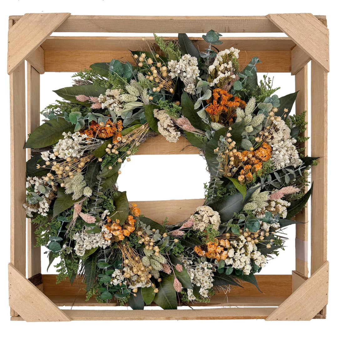 Summer / Fall Dried Flower Wreath