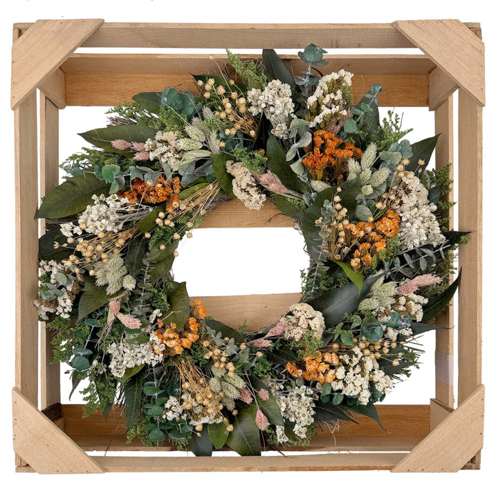 Summer / Fall Dried Flower Wreath