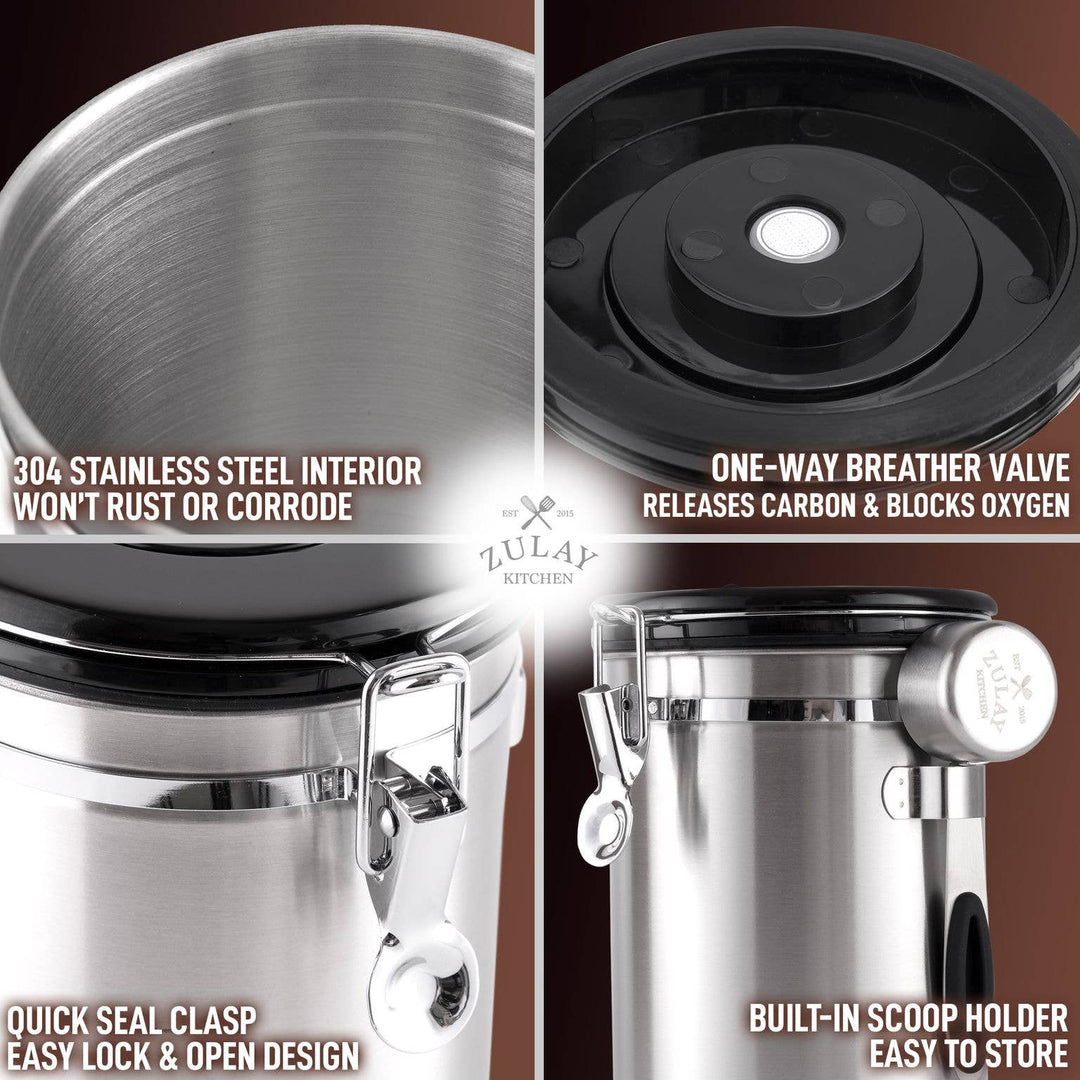 21oz Coffee Canister For Ground Coffee
