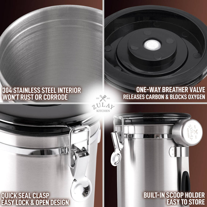 21oz Coffee Canister For Ground Coffee