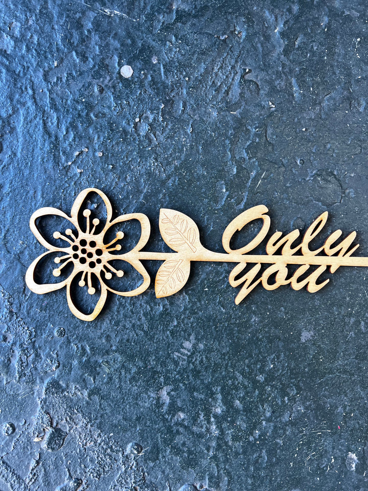 Wooden Flower Pick
