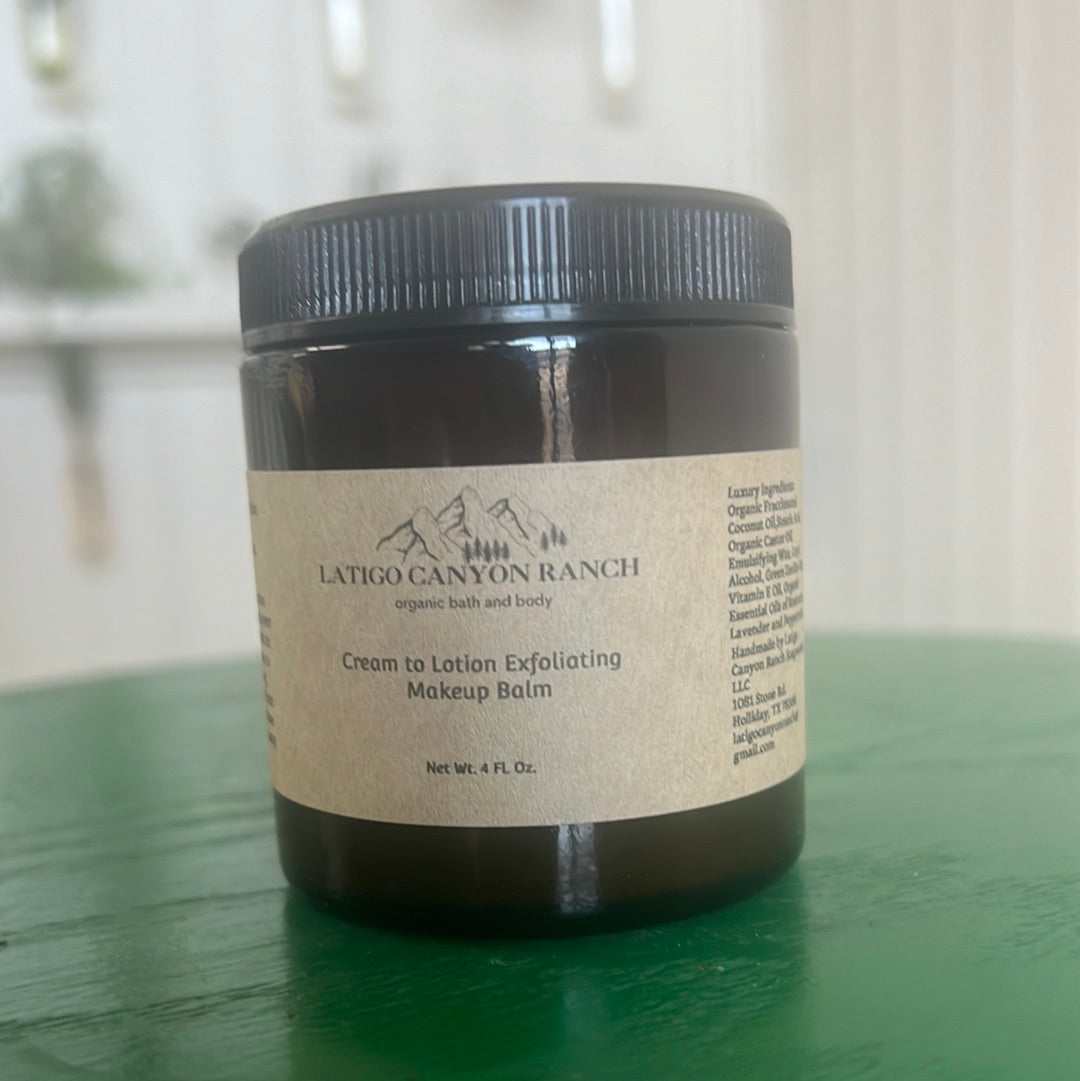 Cream to Lotion Exfoliating Makeup Balm