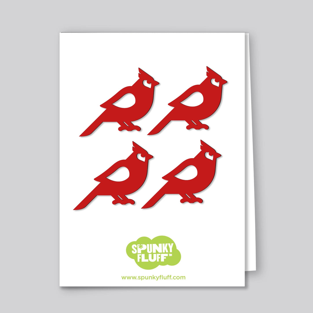 Mini Bird Magnets, Dove and Cardinal