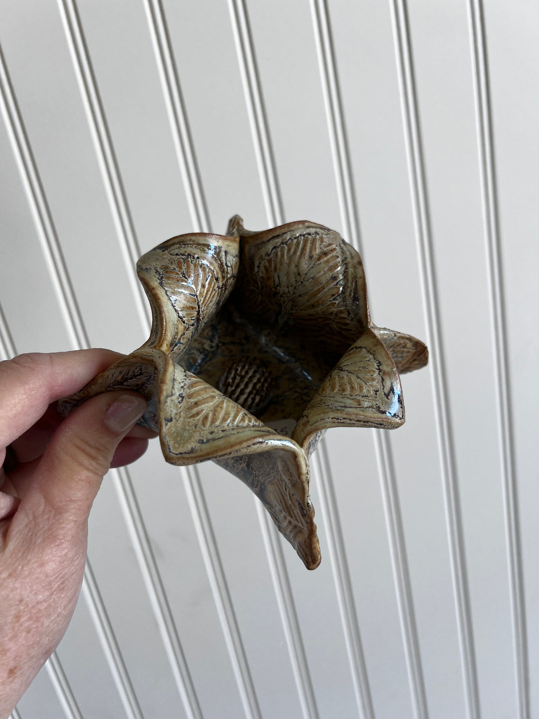 Ikebana Pottery Floral Frog