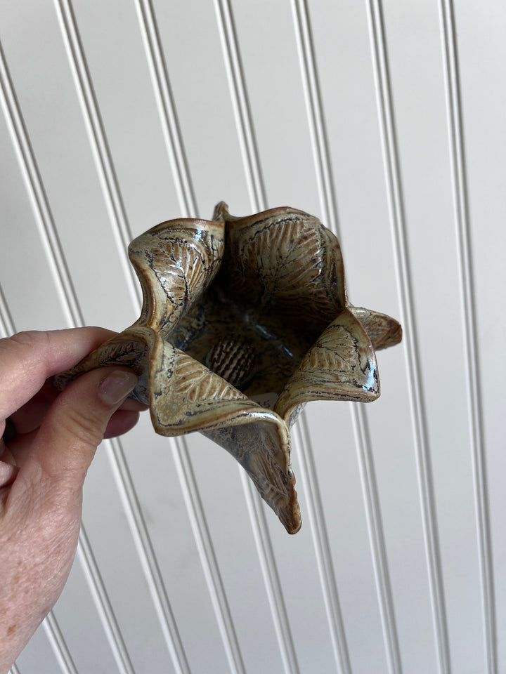 Ikebana Pottery Floral Frog