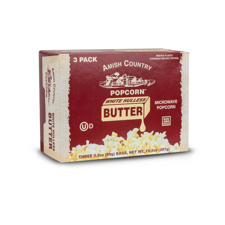 3pk Microwave Buttery White Popcorn