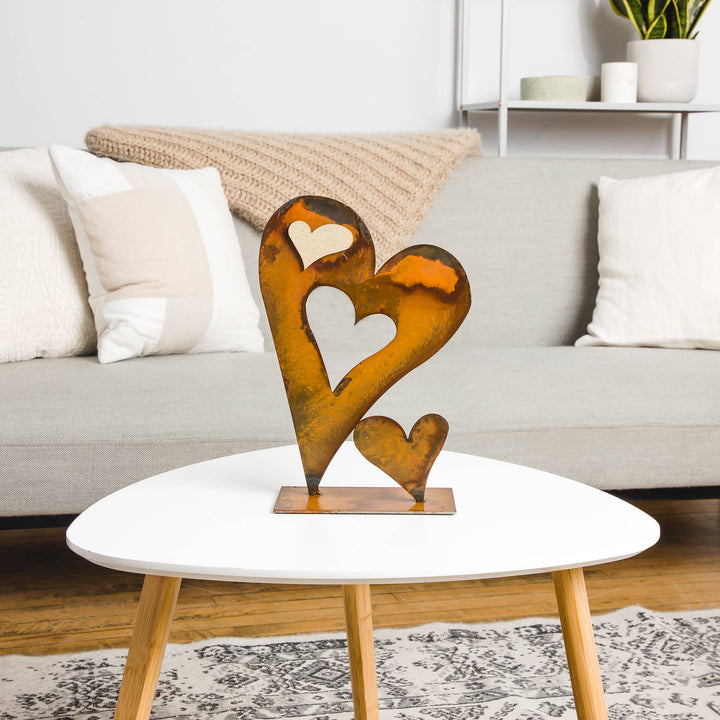 Baby Heart Tabletop Metal Art