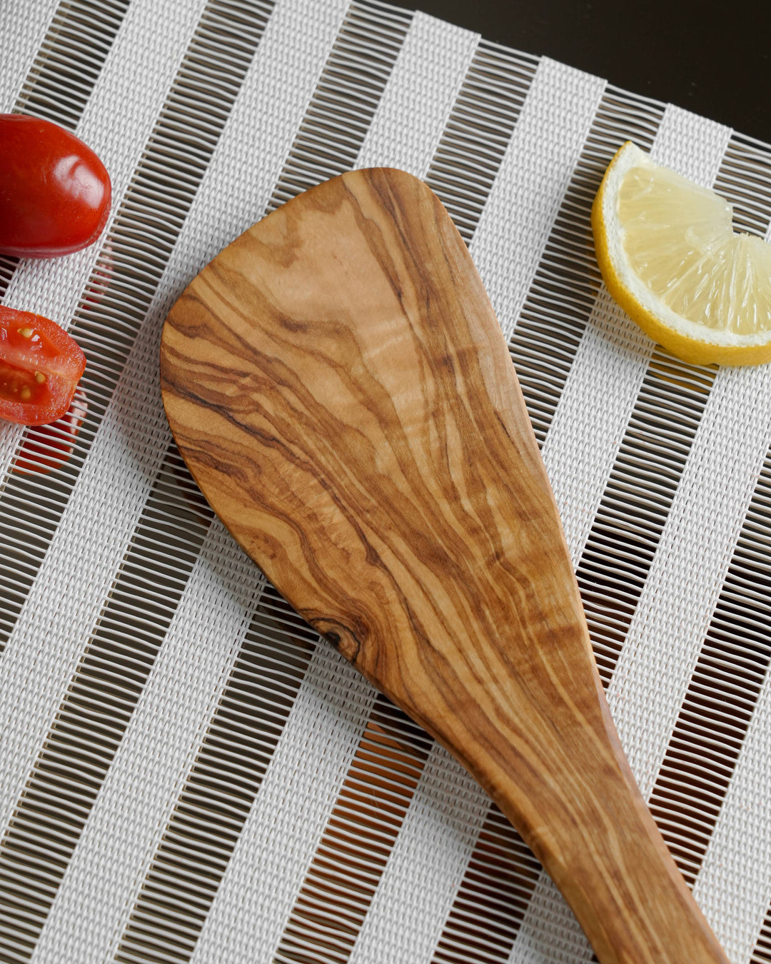 Handmade Olive Wood Corner Spatula