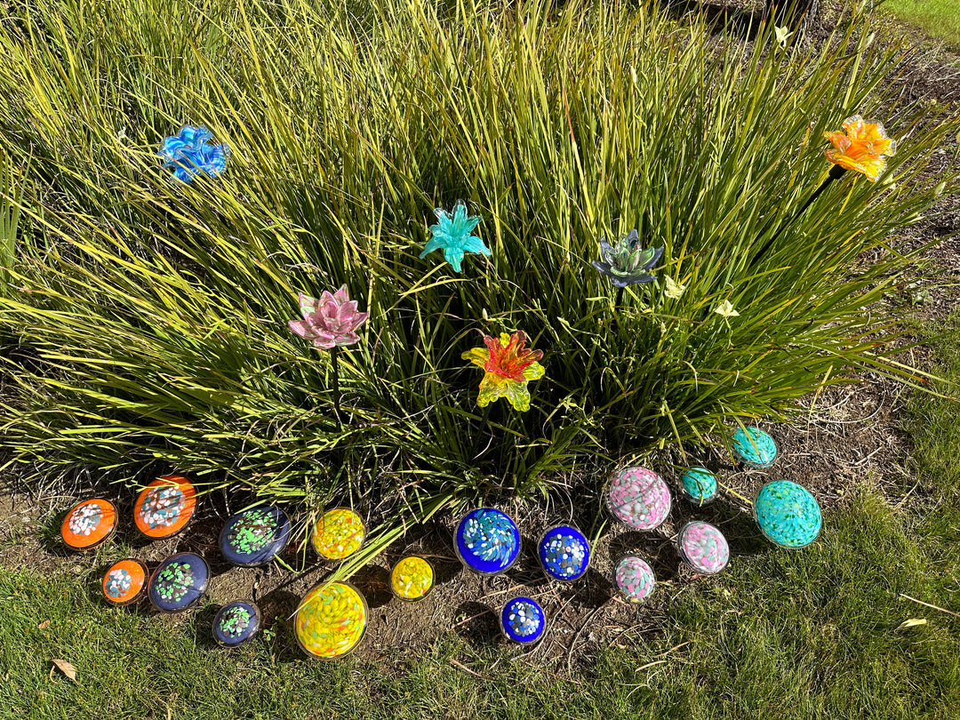 Art Glass Flower Stake