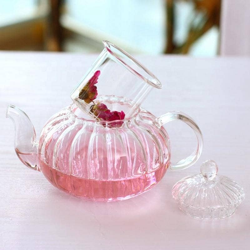 Glass Teapot With Infuser and Lid (20oz.)