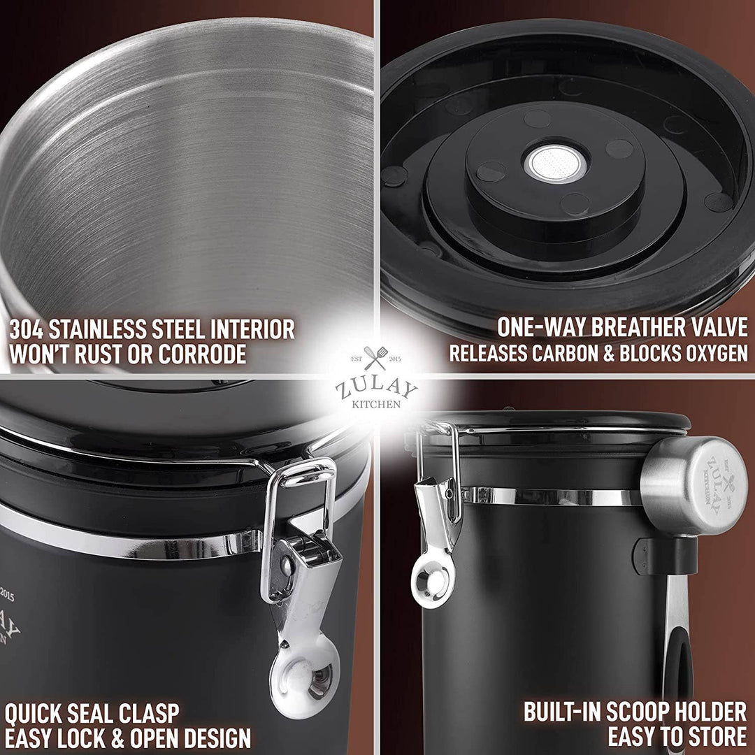 21oz Coffee Canister For Ground Coffee