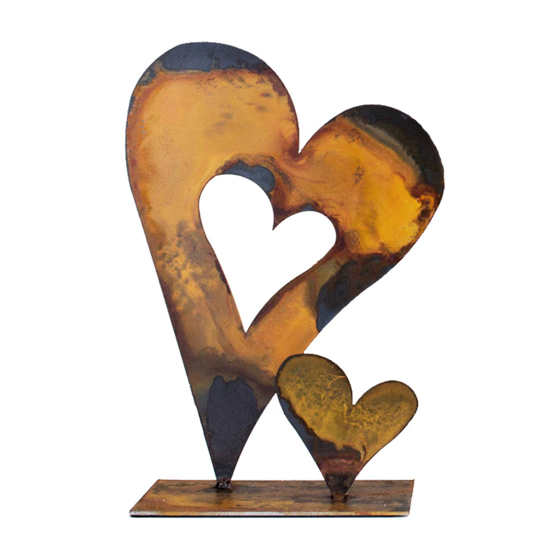 Baby Heart Tabletop Metal Art