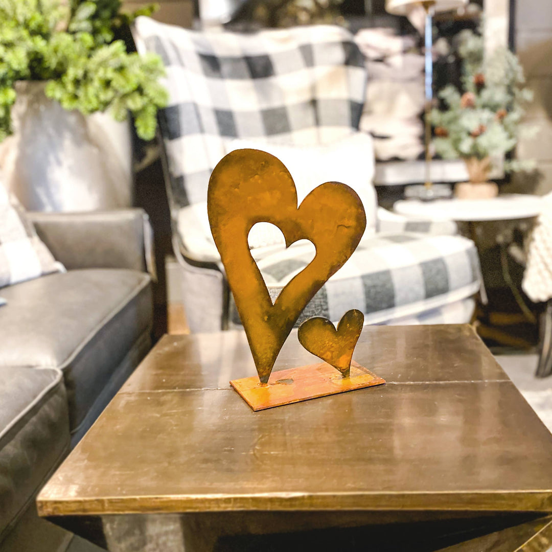 Baby Heart Tabletop Metal Art