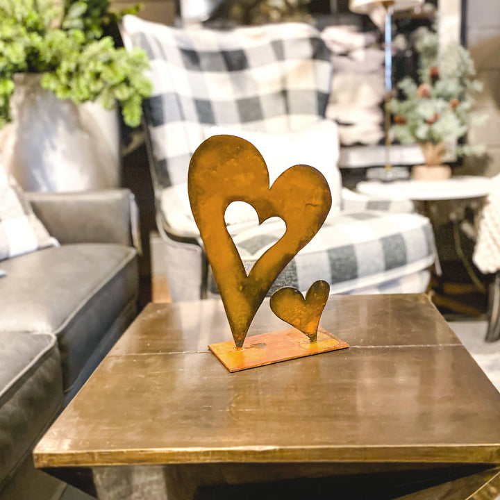 Baby Heart Tabletop Metal Art