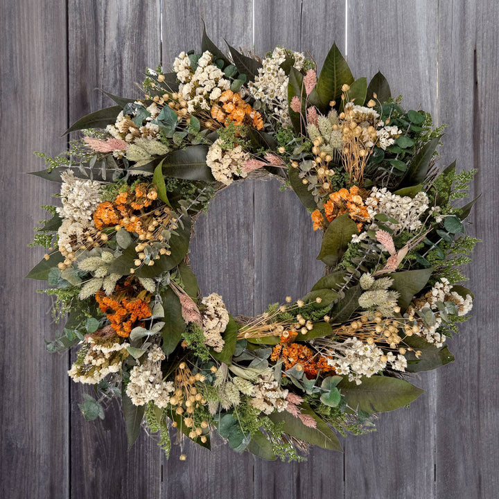 Summer / Fall Dried Flower Wreath