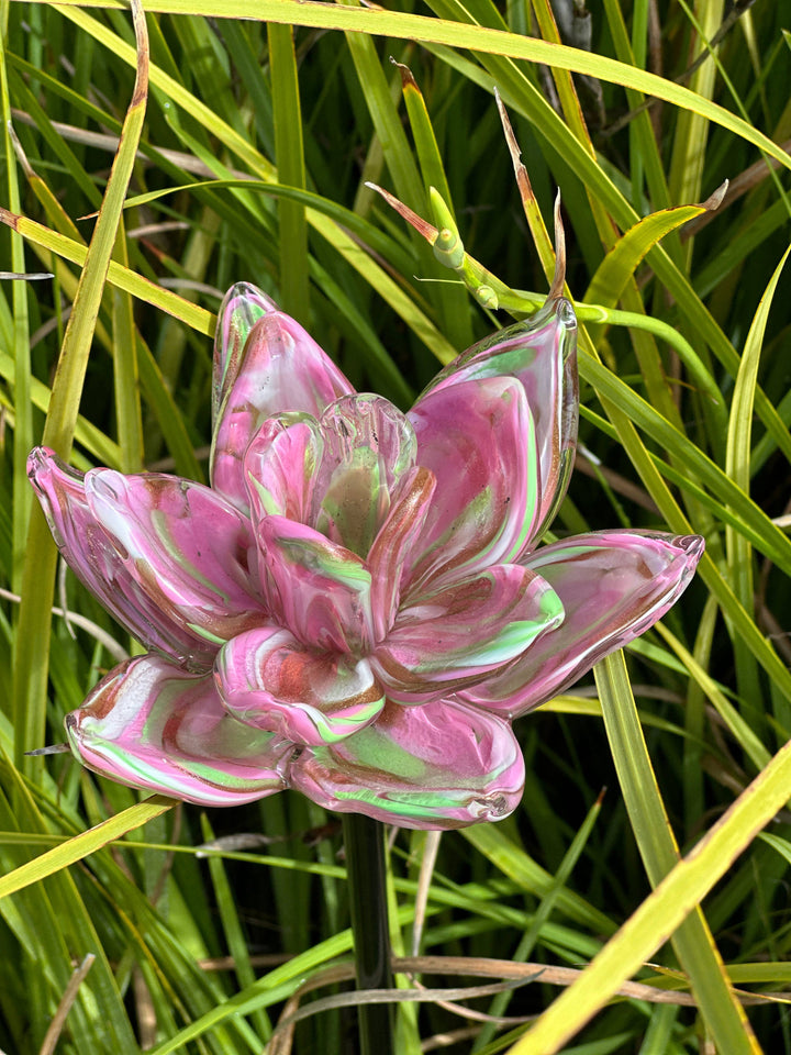 Art Glass Flower Stake