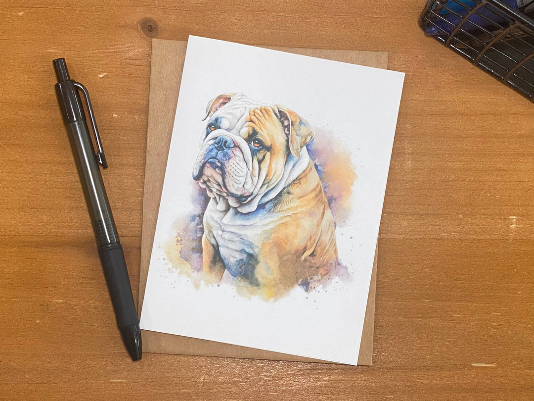 Bulldog Note Cards
