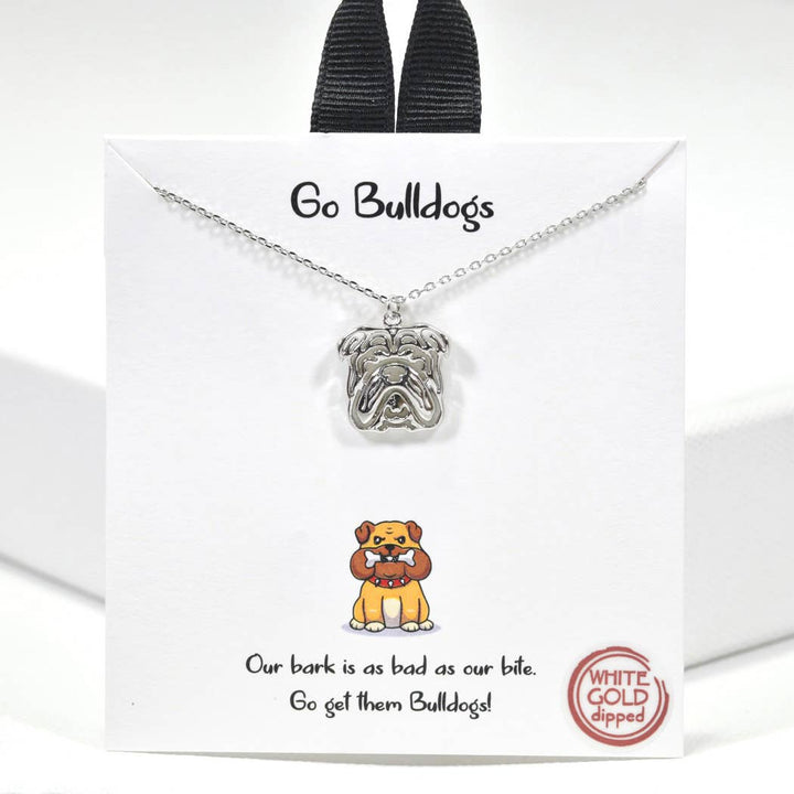 Go Bulldogs bulldog necklace