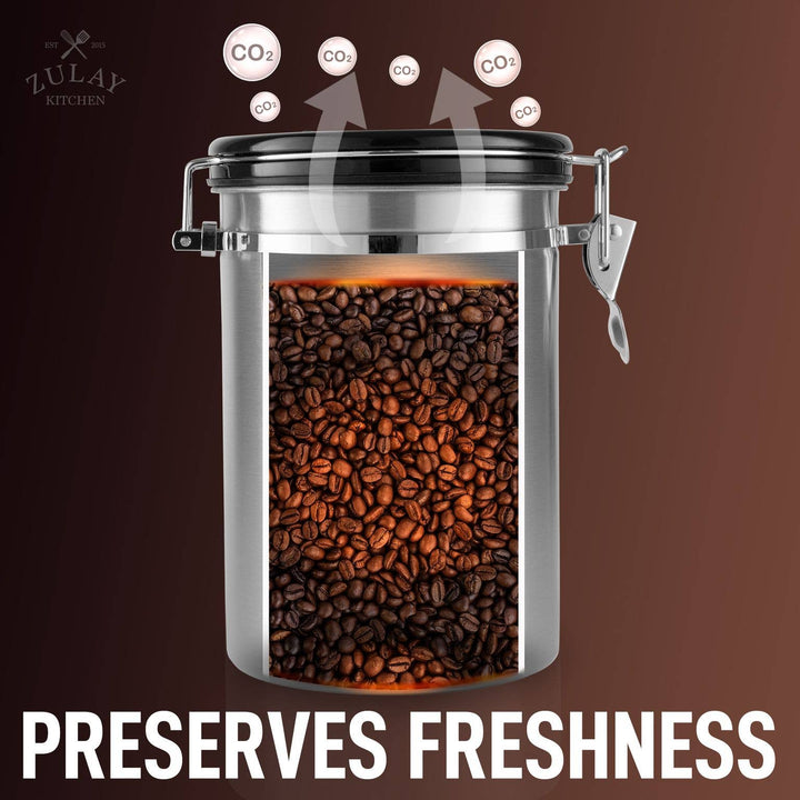 21oz Coffee Canister For Ground Coffee