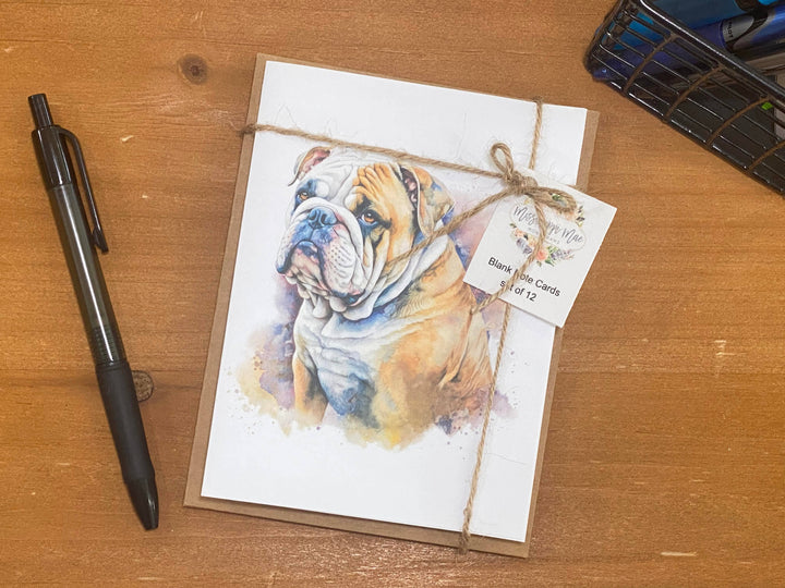 Bulldog Note Cards