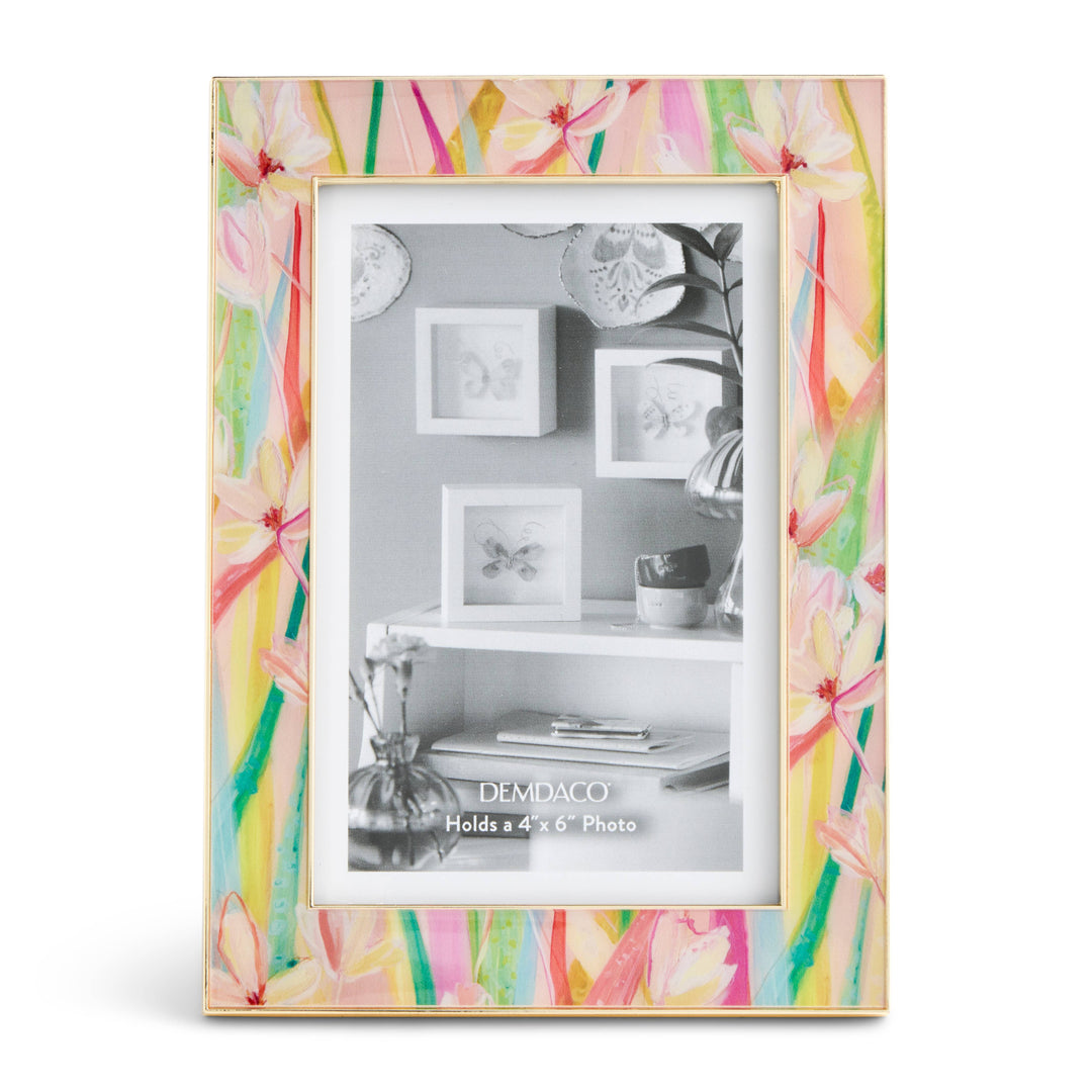 Elisabeth Hays Floral Enamel Frame