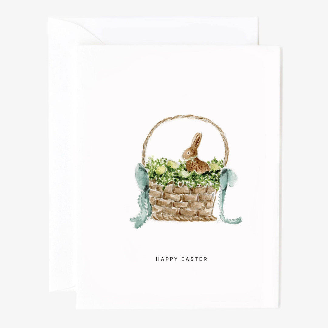 Easter basket greeting card