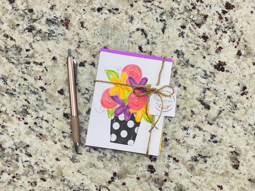 Polka Vase Note Cards