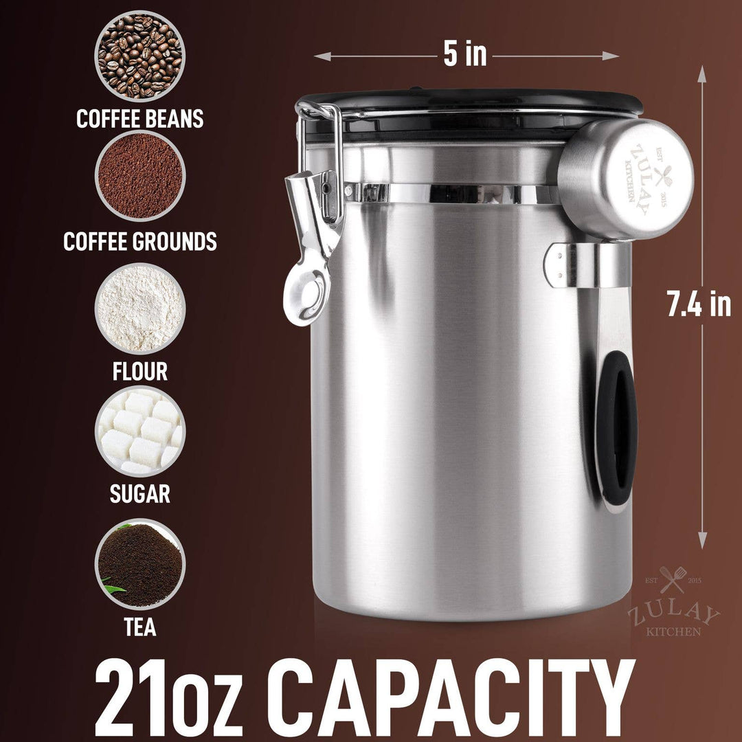 21oz Coffee Canister For Ground Coffee