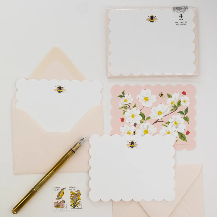 Dogwood Notecards | Set of 4